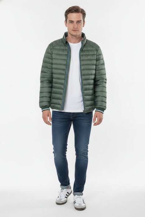 Mineral Ticket Puffer Jacket- Pacific Green - jjdonnelly