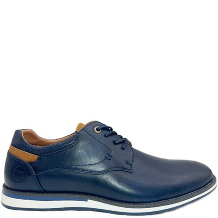 Ninety 78 Mens Lace Casual Shoe - Navy - jjdonnelly