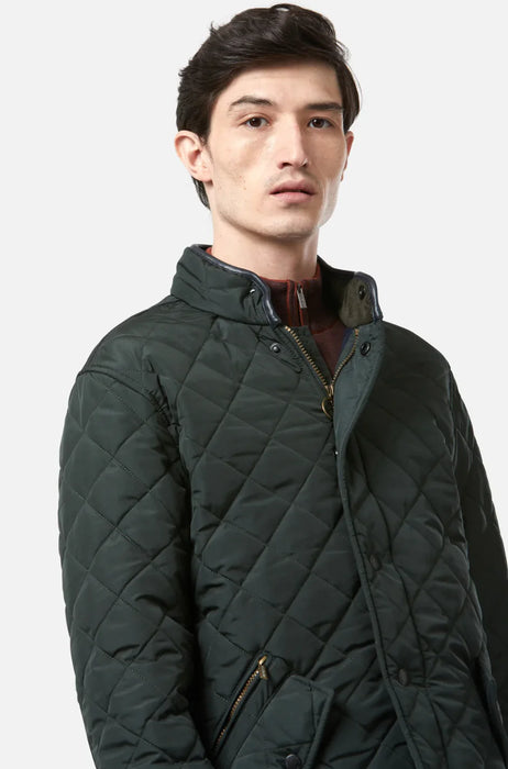 Benetti Brutus Quilted Jacket - Forest Green - jjdonnelly