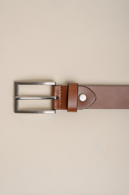 Cavani BT05 Leather Belt - Tan - jjdonnelly