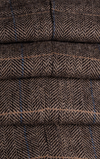 Cavani Albert Check Tweed Trouser - Brown - jjdonnelly