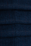 Cavani Carnegi Check Tweed Waistcoat - Blue - jjdonnelly