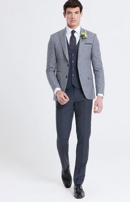 Benetti Simon Tailored Fit Blazer - Grey - jjdonnelly