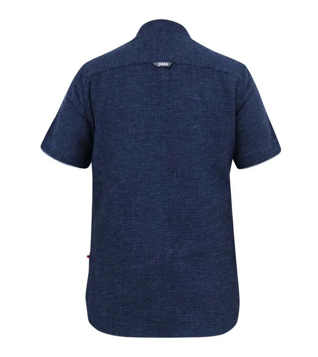 Duke Girton Short Sleeve Woven Shirt - Navy - jjdonnelly
