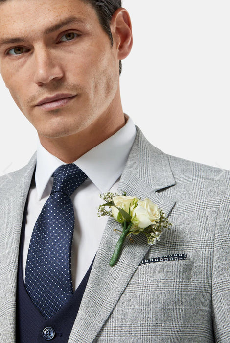 Benetti Phillip Tailored Fit Blazer - Silver