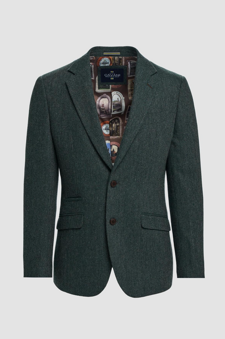 Cavani Thomas Lush Olive Tweed Blazer - jjdonnelly