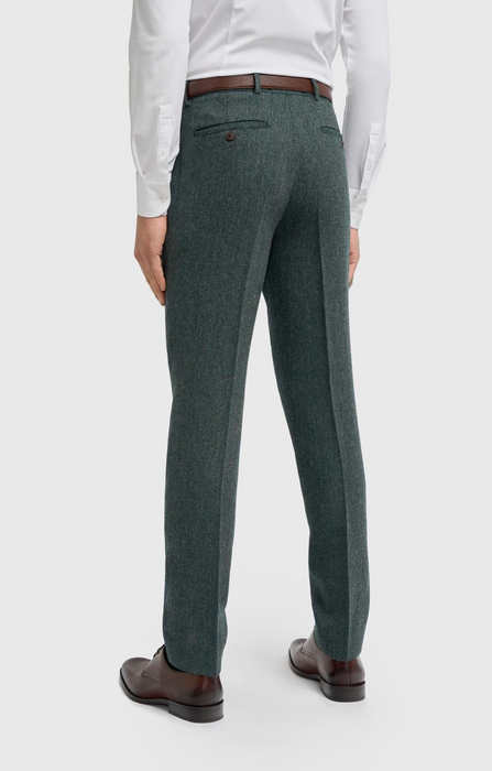Cavani Thomas Lush Olive Tweed Trousers - jjdonnelly