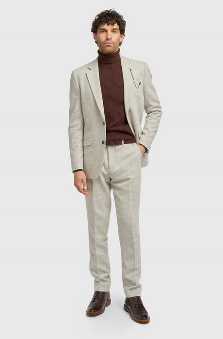 Cavani Thomas Pearl Grey Tweed Blazer - jjdonnelly