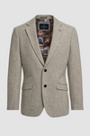 Cavani Thomas Pearl Grey Tweed Blazer - jjdonnelly