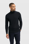 Cavani Argas Rollneck Jumper - Navy - jjdonnelly