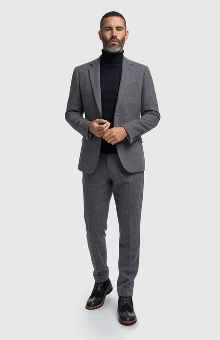 Cavani Thomas Savoy Blue Tweed Blazer - jjdonnelly