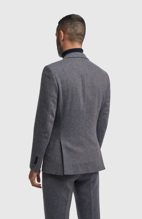 Cavani Thomas Savoy Blue Tweed Blazer - jjdonnelly