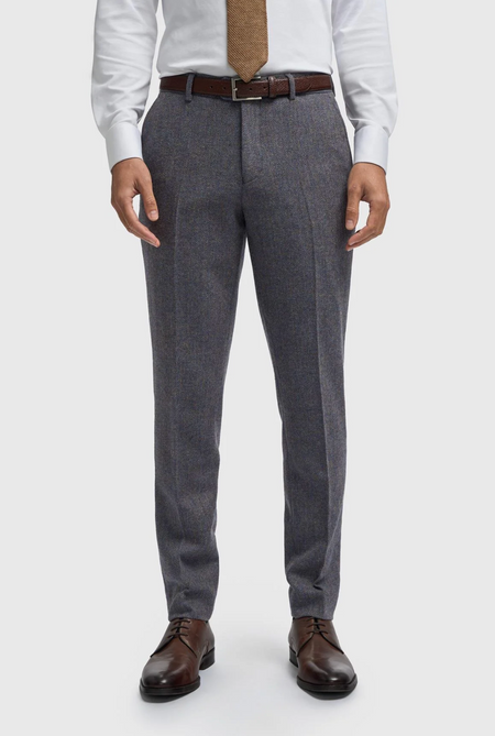 Cavani Thomas Savoy Blue Tweed Trousers - jjdonnelly