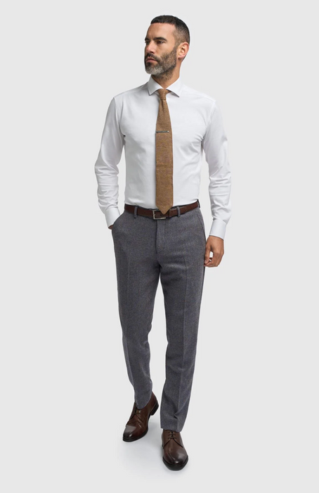 Cavani Thomas Savoy Blue Tweed Trousers - jjdonnelly