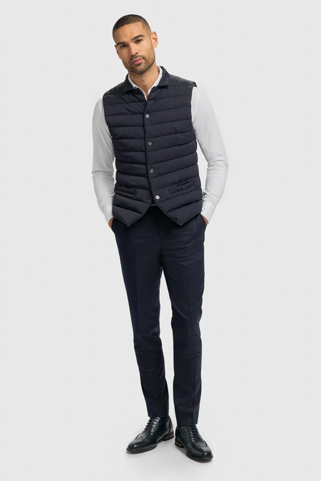 Cavani Perry Waistcoat Gillet - Navy - jjdonnelly
