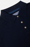 Benetti Calvin Long Sleeve Knit Polo - Navy - jjdonnelly