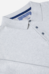 Benetti Calvin Long Sleeve Knit Polo - Silver - jjdonnelly