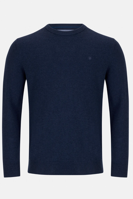 Benetti Dawson Crew Neck Knitwear - Indigo - jjdonnelly