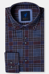 Benetti Eric Check Shirt - Bordo - jjdonnelly