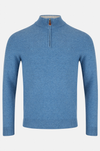Benetti Quinn 1/4 Zip Knitwear - Blue - jjdonnelly