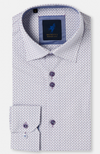 Benetti Kevin Pattern Shirt - Lilac - jjdonnelly