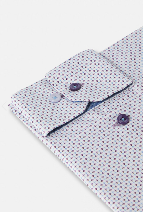 Benetti Kevin Pattern Shirt - Lilac - jjdonnelly
