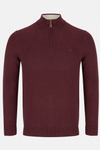 Benetti Dawson 1/4 Zip - Wine - jjdonnelly