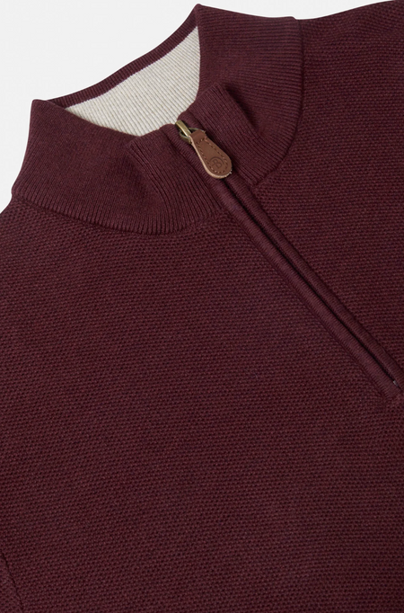 Benetti Dawson 1/4 Zip - Wine - jjdonnelly
