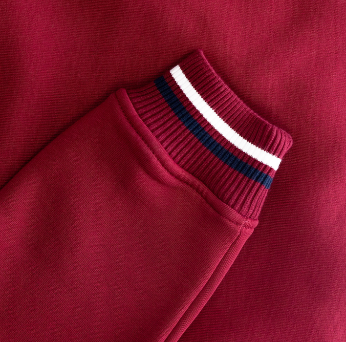 Mineral Toprak 1/4 Zip Sweater - Burgundy