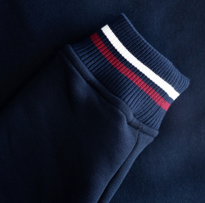 Mineral Toprak 1/4 Zip Sweater - Navy