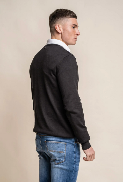 Cavani Crew Neck Knitwear - Black