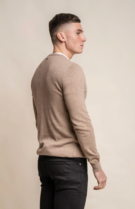 Cavani Crew Neck Knitwear - Fawn