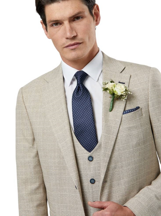 Benetti Phillip Tailored Fit Blazer - Stone