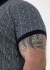 Duke Perry Knitted Polo Shirt - Navy - jjdonnelly