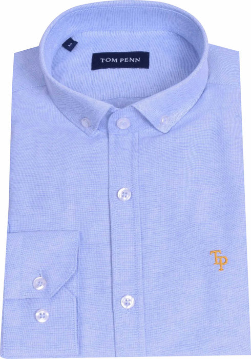 Tom Penn Oxford Shirt - Blue