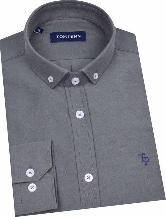 Tom Penn Oxford Shirt - Khaki