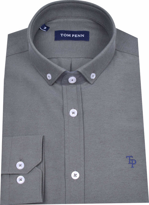 Tom Penn Oxford Shirt - Khaki