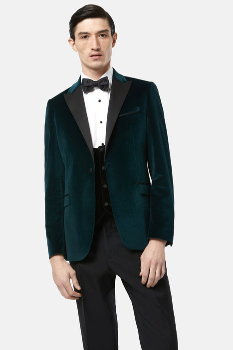 Benetti Jasper Tuxedo Jacket - Emerald - jjdonnelly
