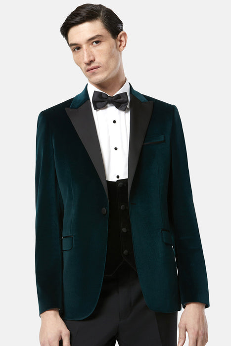 Benetti Jasper Tuxedo Jacket - Emerald - jjdonnelly