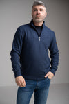 Mineral Kentucky Half Zip Sweatshirt - Indigo - jjdonnelly