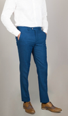 Cavani Orson Tweed 3 PC Suit - Blue - jjdonnelly