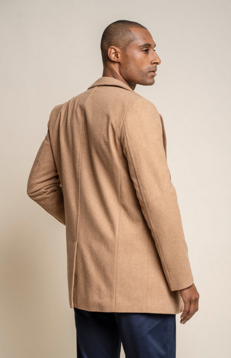 Camel Wool Topcoat by Cavani