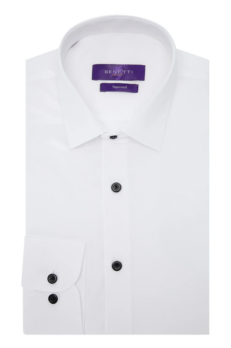 Benetti Preston Tailored Fit Shirt - White - jjdonnelly