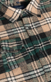 Carabou Check Flannel Overshirt - Brown - jjdonnelly