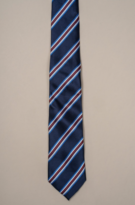 Cavani Stripe Tie Set -Navy - jjdonnelly