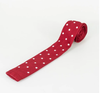 Cavani Knitted Tie Set - Red Dot - jjdonnelly