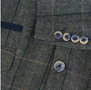 Cavani 3 Piece Check Tweed Suit - Grey - jjdonnelly